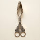 Vintage Floral Silver Plate Serving Tongs – Rose Pattern Pastry / Sandwich Tongs