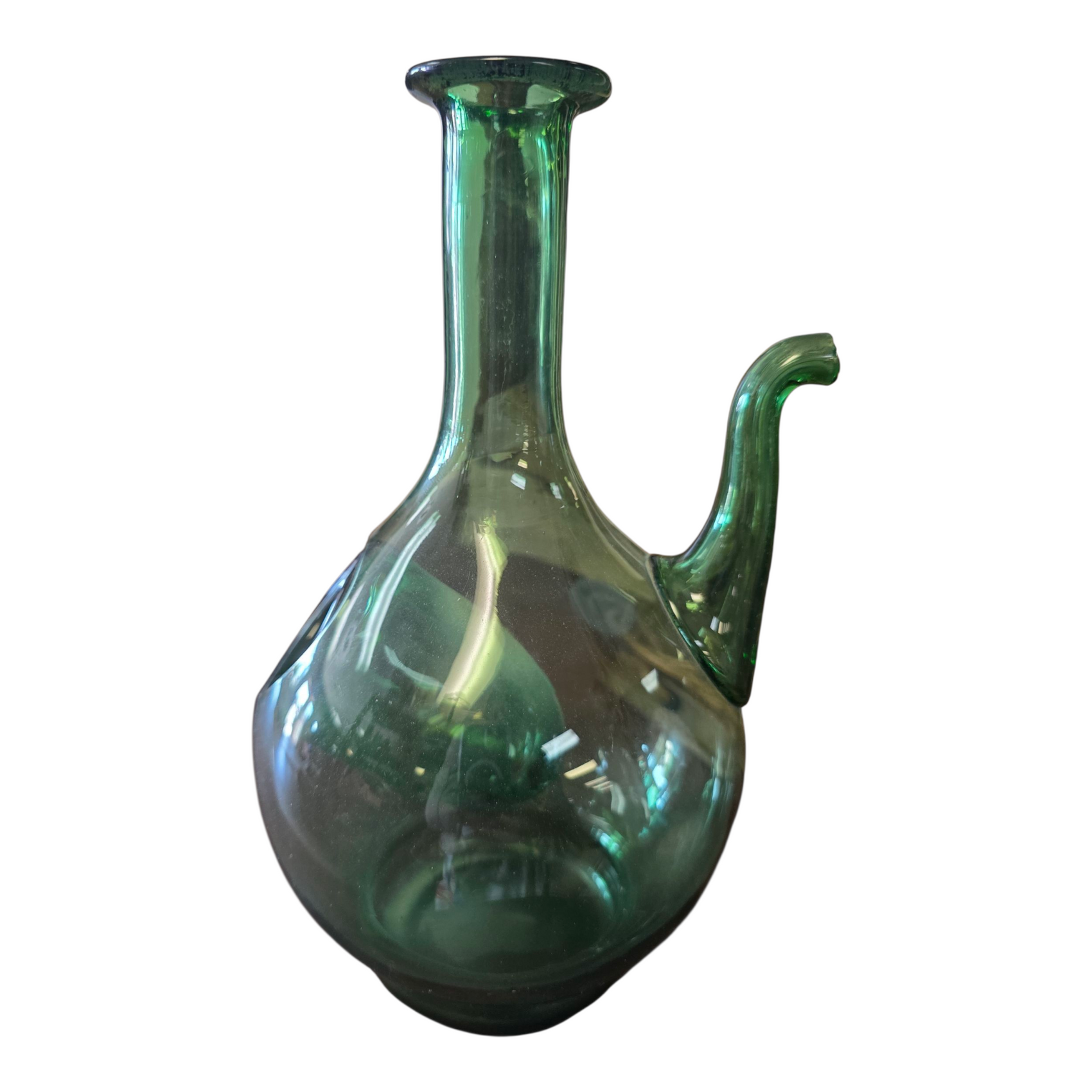 Vintage Green Wine Decanter