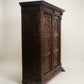 French Renaissance Revival Carved Walnut Armoire Cabinet
