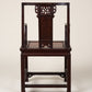 Pair of Chinese Carved Wood Armchairs