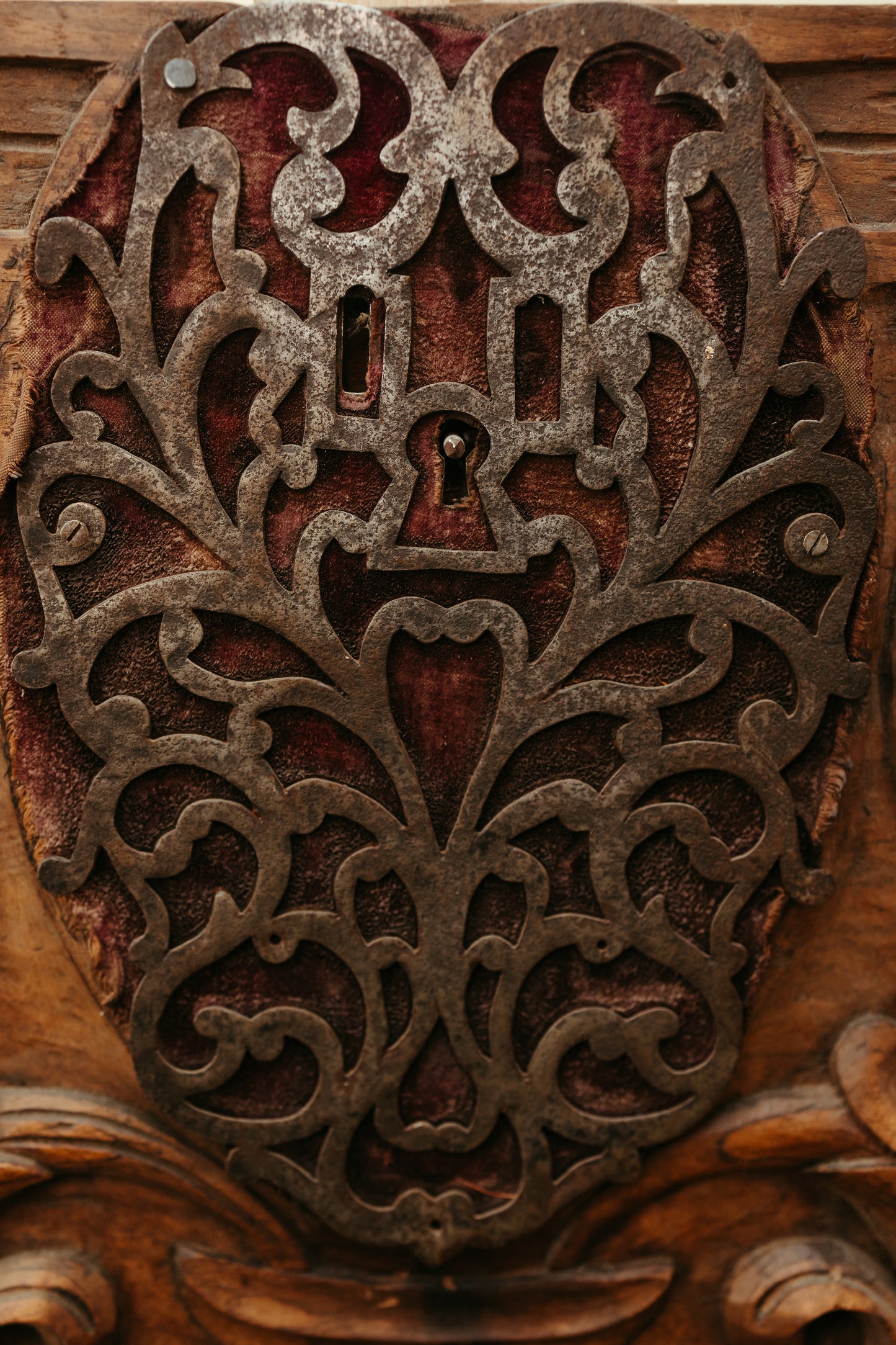 Antique Hand-Carved Mythical Panel