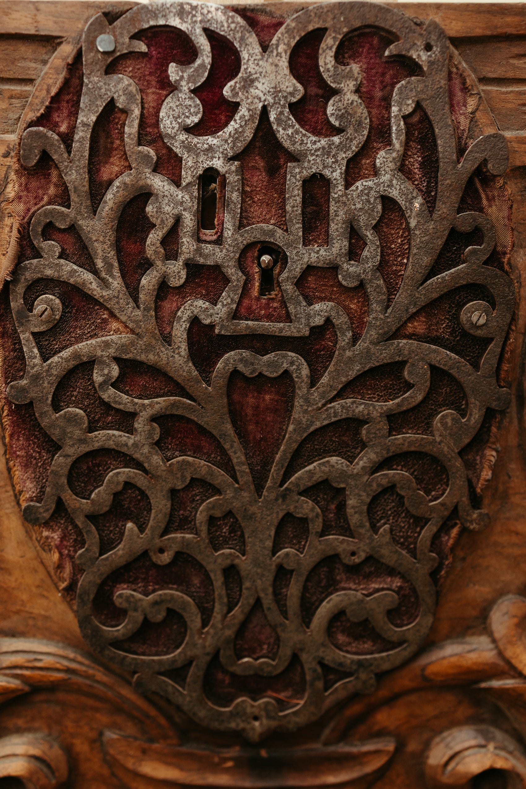 Antique Hand-Carved Mythical Panel