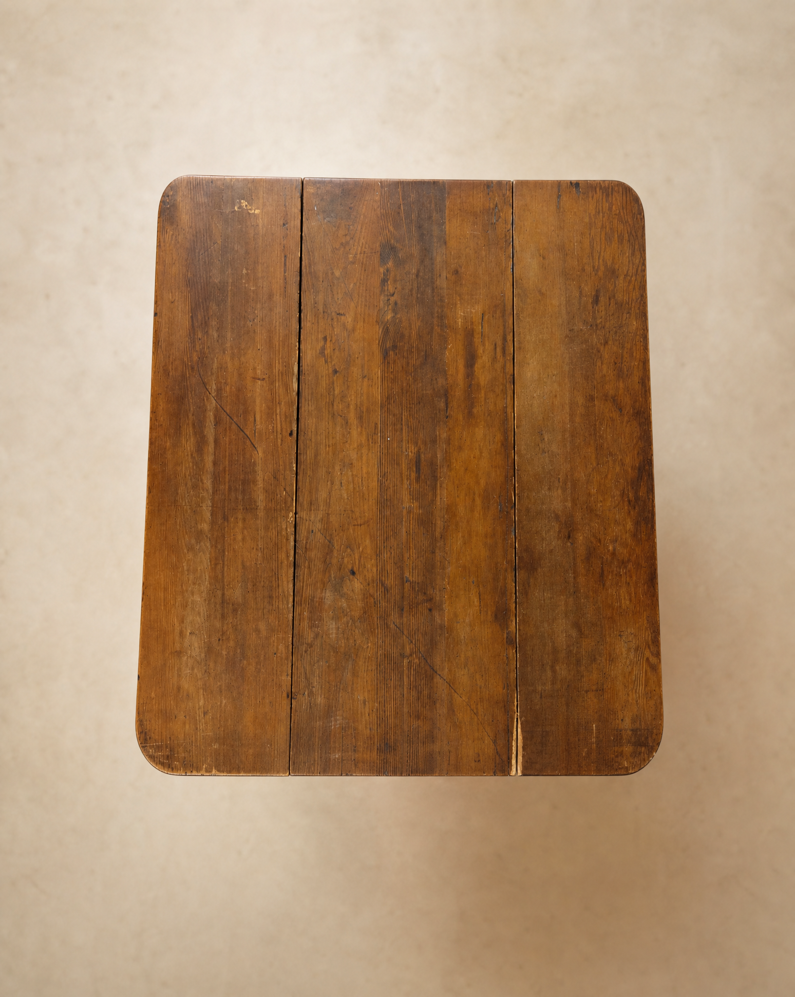 Antique American Pine Drop-Leaf Harvest Table