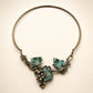 Richard Kaish Bronze Grapevine Torque Necklace with Verdigris Patina