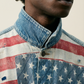 Denim & Supply Ralph Lauren Americana Flag Denim Jacket — Size XXL