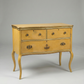 Vintage French Provincial Low Chest with Serpentine Drawers, c. 1940s–1950s