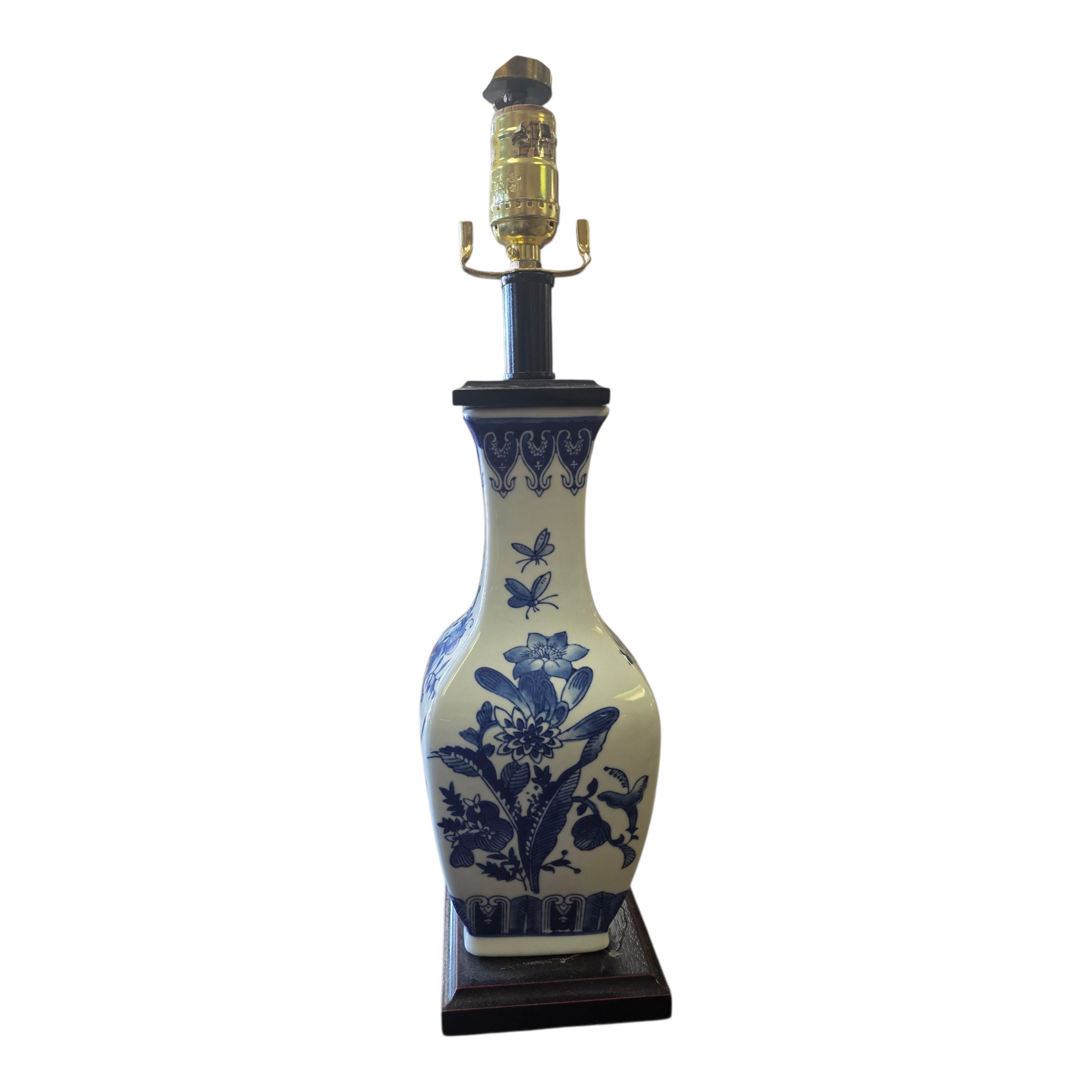 Blue and White Lamp