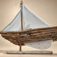 Driftwood Sailboat Decorative Sculpture