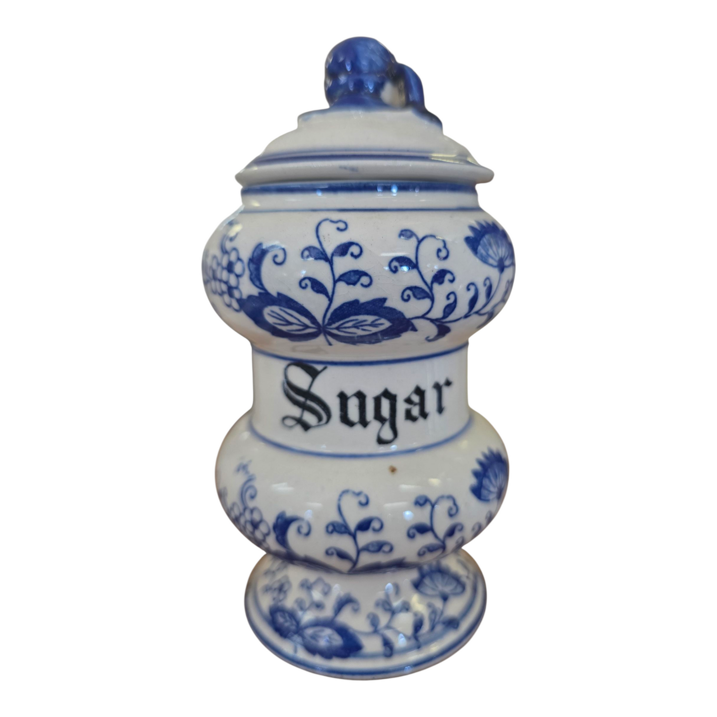 Blue Onion Sugar Jar (sml)