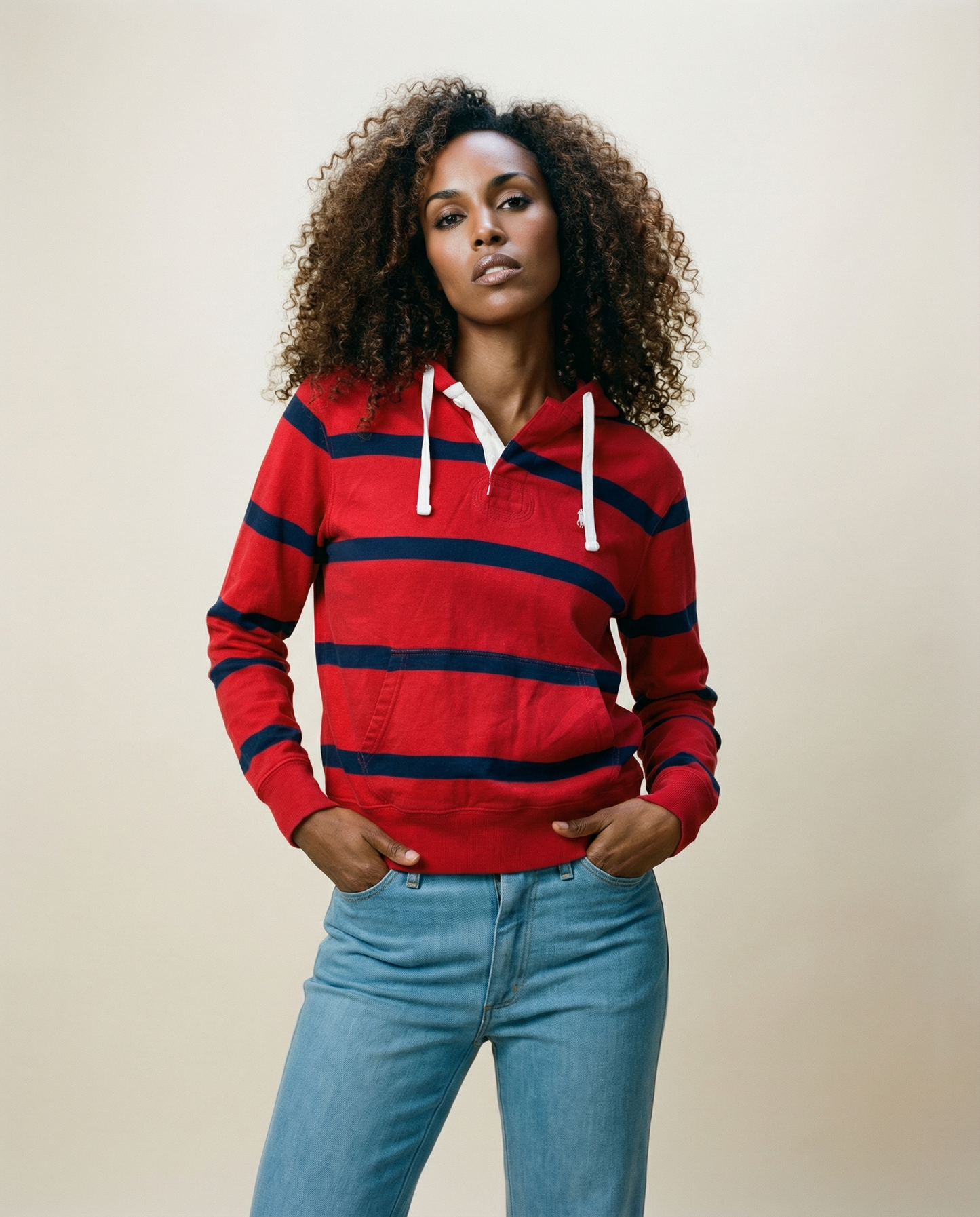 Polo Ralph Lauren Striped Hoodie — Size SP