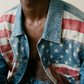 Denim & Supply Ralph Lauren Americana Flag Denim Jacket — Size XXL