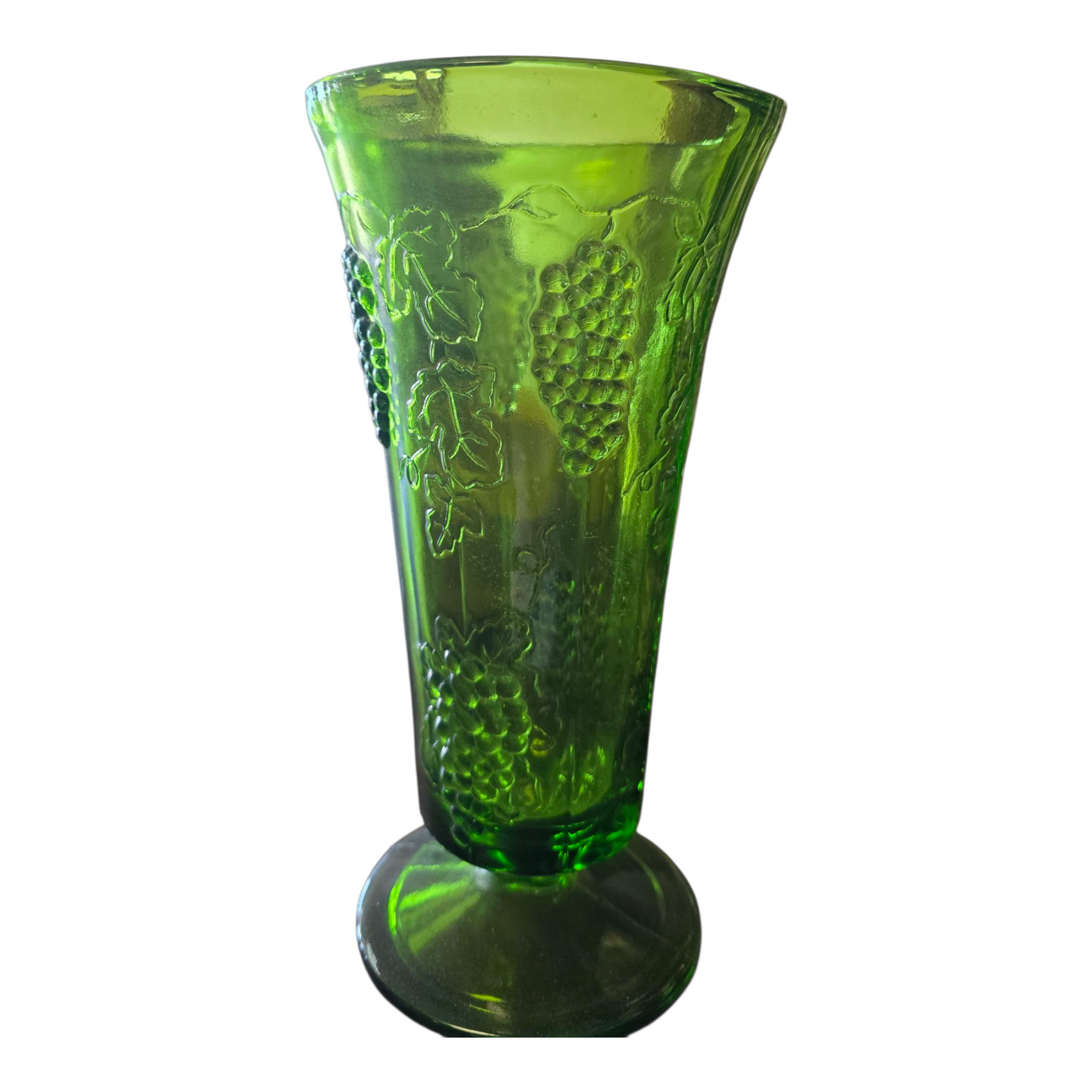 VINTAGE INDIANA GLASS HARVEST GRAPE Vase