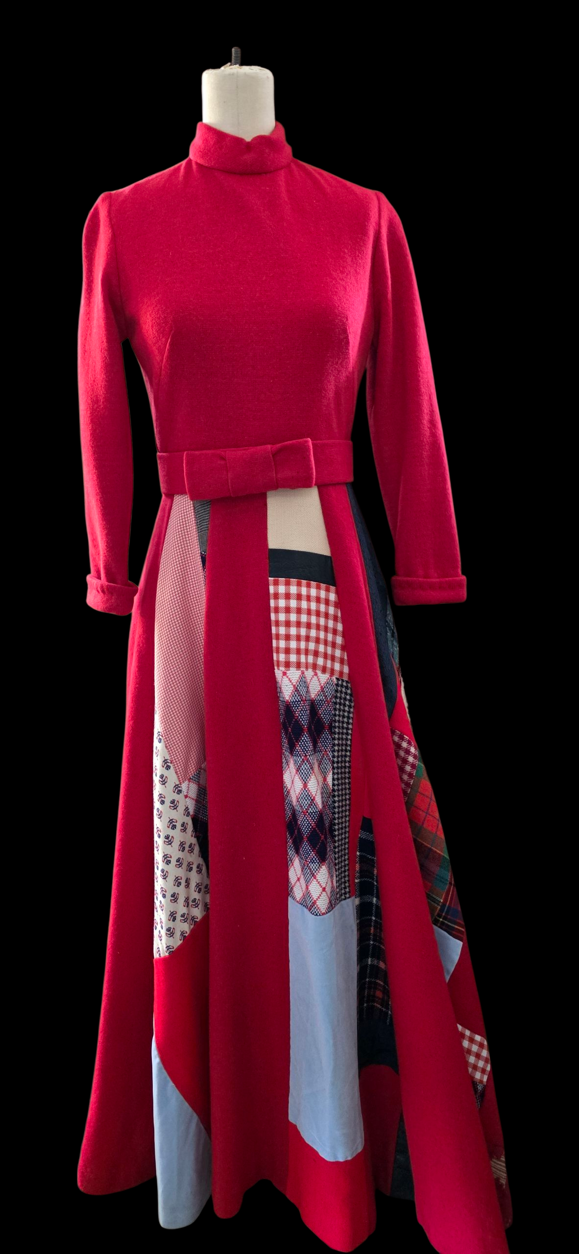 Vintage Red Wool Dress