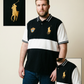 Polo Ralph Lauren Crest Rugby Polo – Black & White (Size XXL)