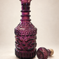 Vintage 1967 Jim Beam Amethyst Glass Decanter with Stopper