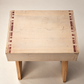 Vintage Hand-Painted Folk Art Wooden Stool