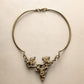 Richard Kaish Bronze Grapevine Torque Necklace with Verdigris Patina