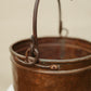 Antique Hand-Forged Copper Pot with Iron Swing Handle
