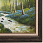 Large Original Woodland Landscape Oil Painting on Canvas, Signed Carter – 43.5" W × 31" H