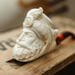 Hand-Carved Meerschaum Pipe — Sultan Portrait with Case