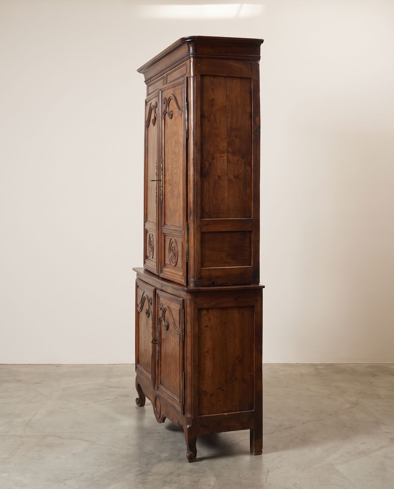 Antique French Oak Deux-Corps Cupboard