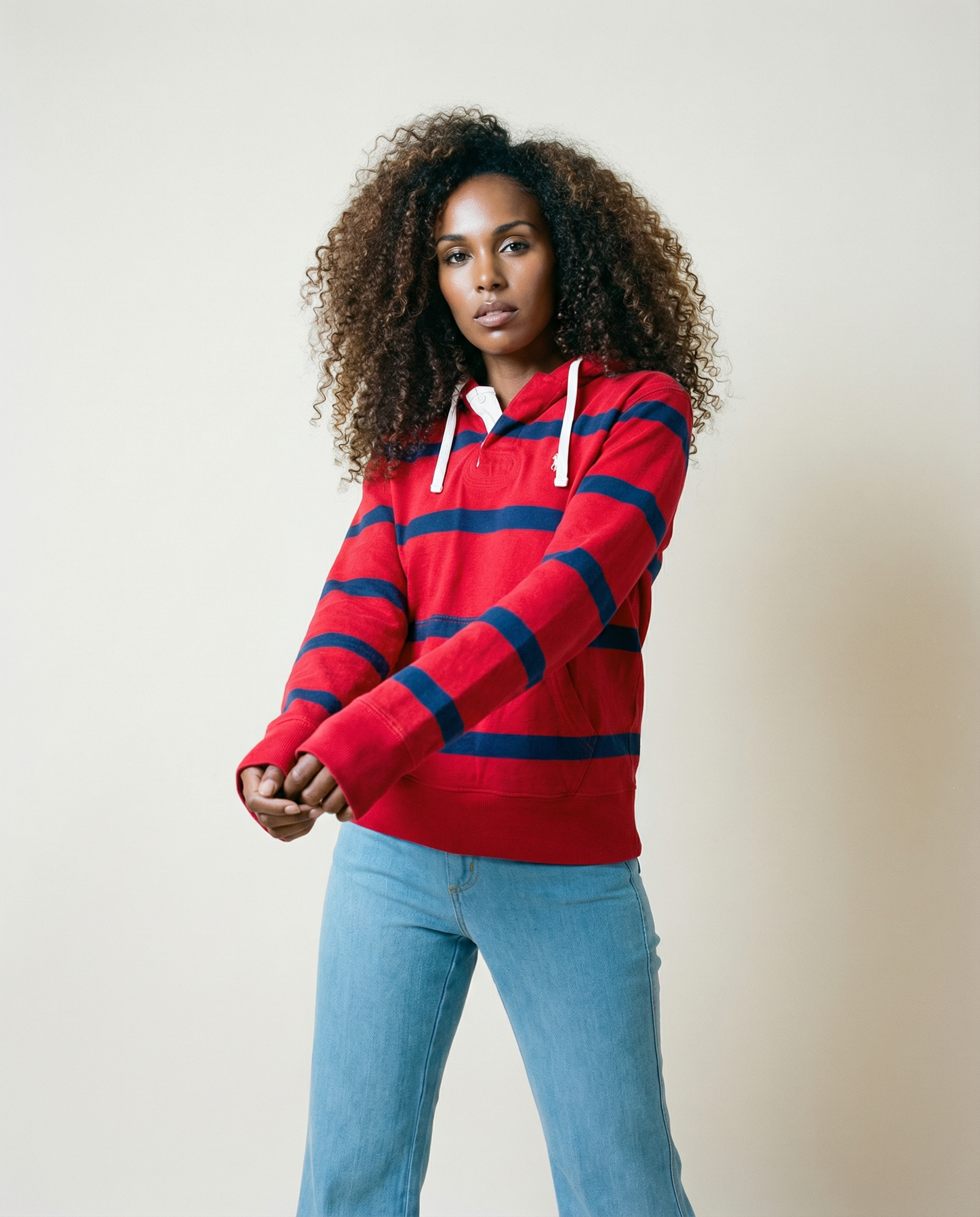 Polo Ralph Lauren Striped Hoodie — Size SP