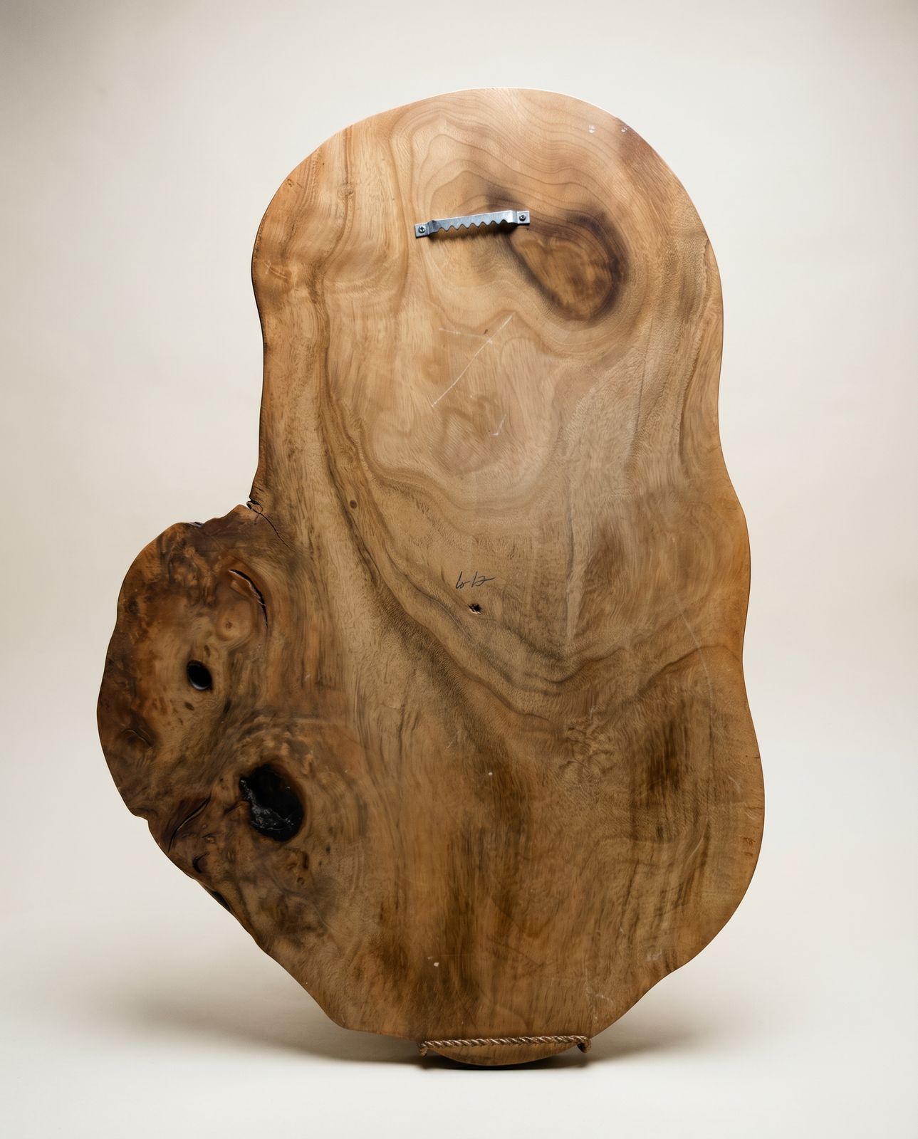 Hand-Painted Live Edge Wood Slab Wall Art – Lighthouse Coastal Scene