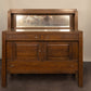 Antique Oak Sideboard with Mirror Back