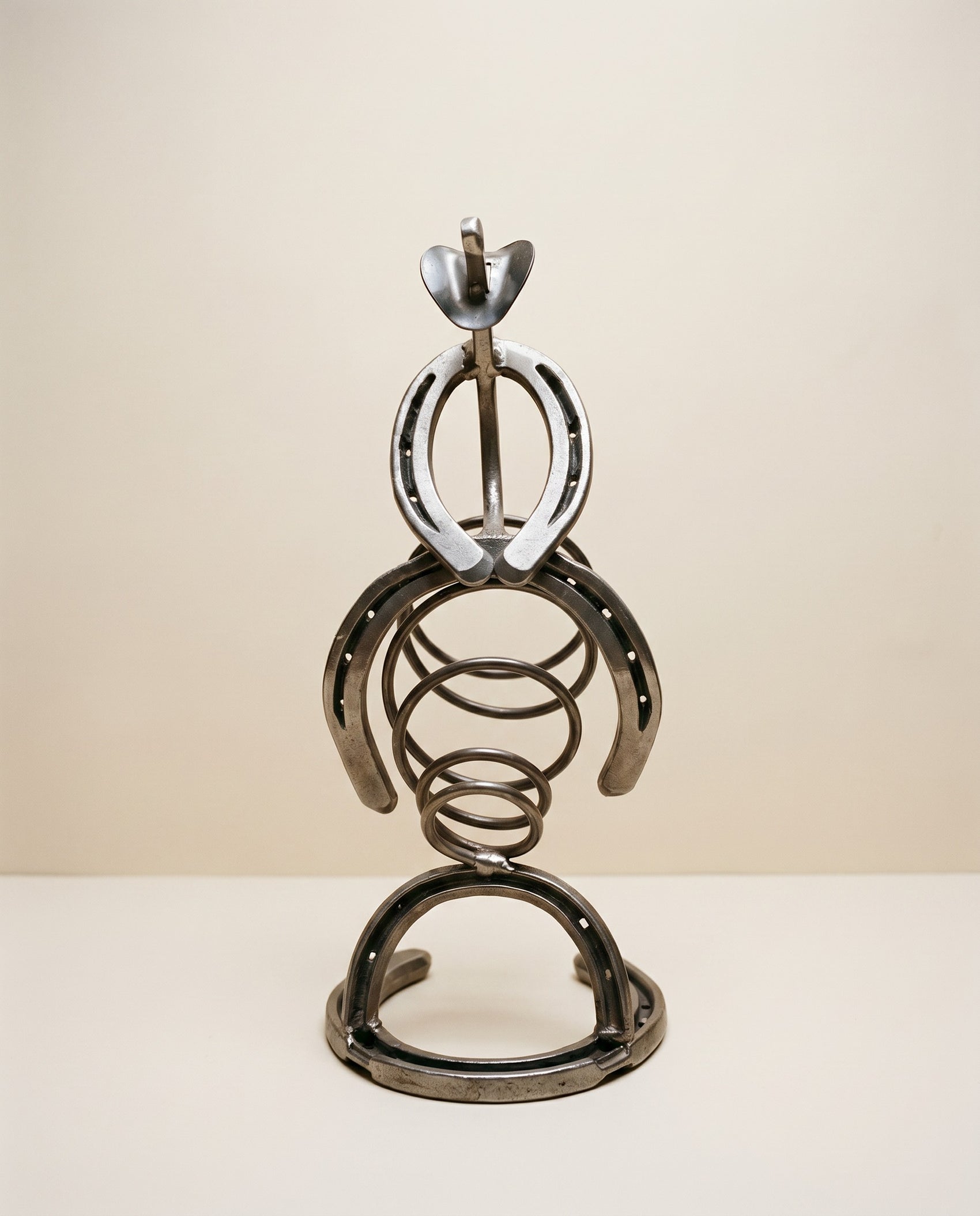 Western Horseshoe Cowboy Wine Bottle Holder Rack