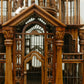 Victorian Gothic Cathedral Birdcage on Stand