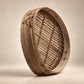 Vintage Handwoven Bamboo Winnowing Basket