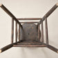 Antique Primitive Turned Wood Tall Stool with Maker’s Mark
