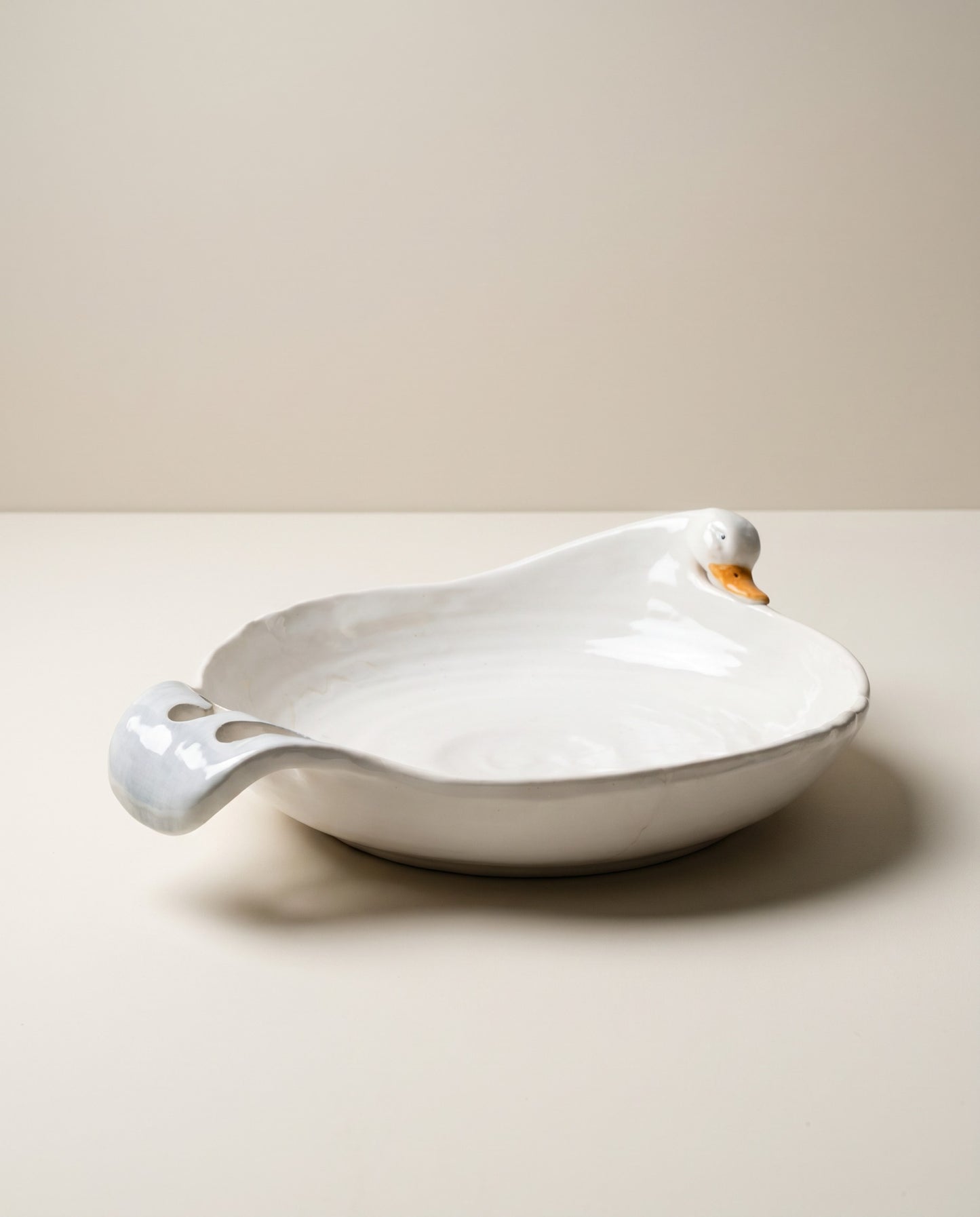 Vintage Duck Shaped Ceramic Serving Bowl / Dish
