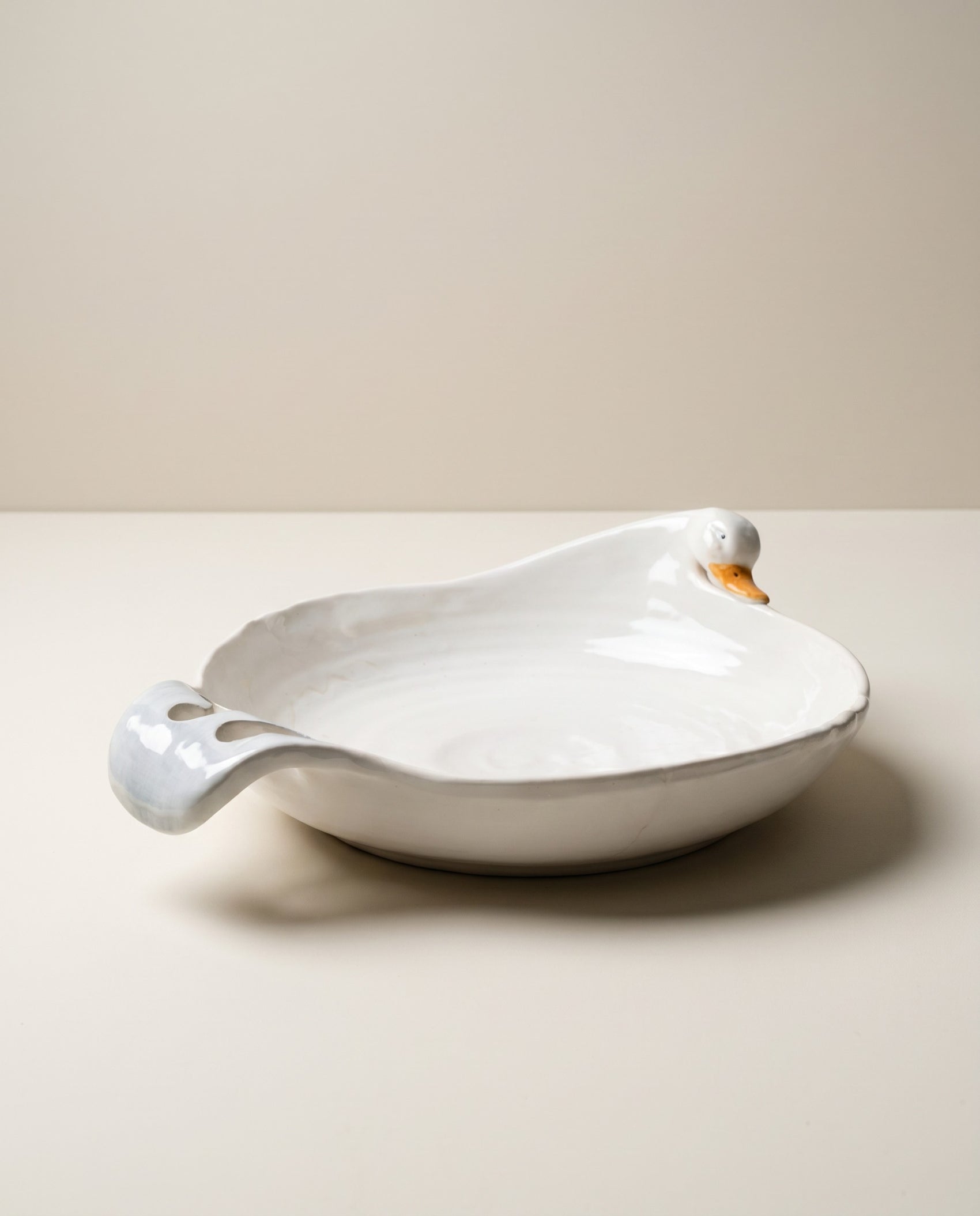 Vintage Duck Shaped Ceramic Serving Bowl / Dish