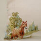 Pastoral Horse Meadow Pillow