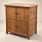 Antique Oak Four-Door Utility Cabinet