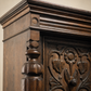 Carved Oak Jacobean Revival Cabinet