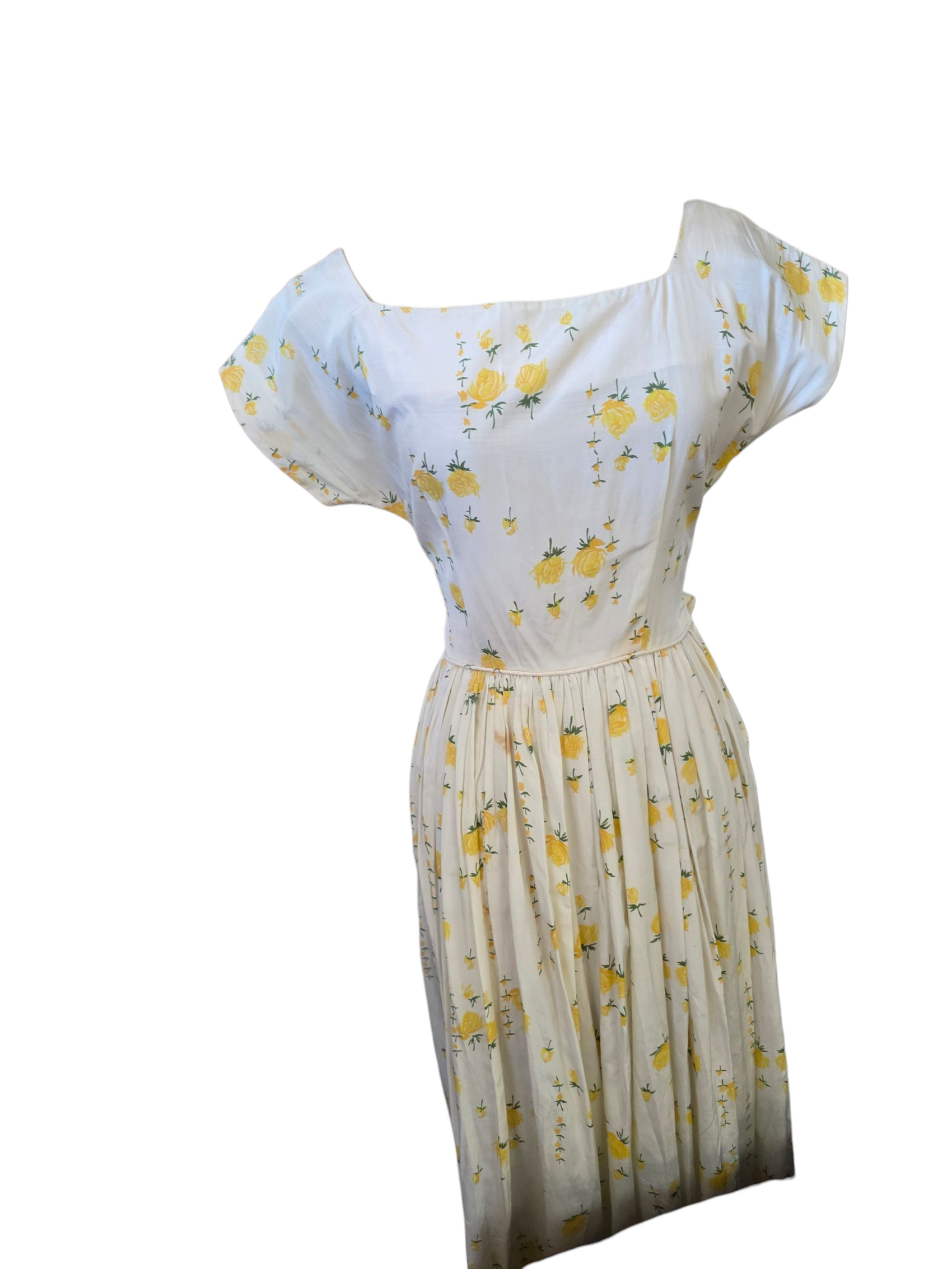 Yellow Floral Dress