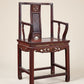 Pair of Chinese Carved Wood Armchairs