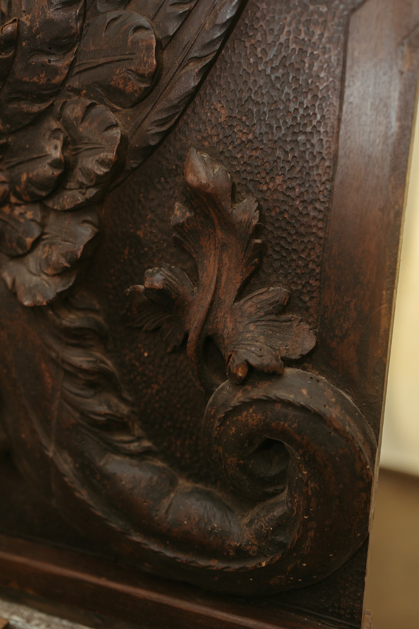 Antique Hand-Carved Griffin Brackets (Pair)