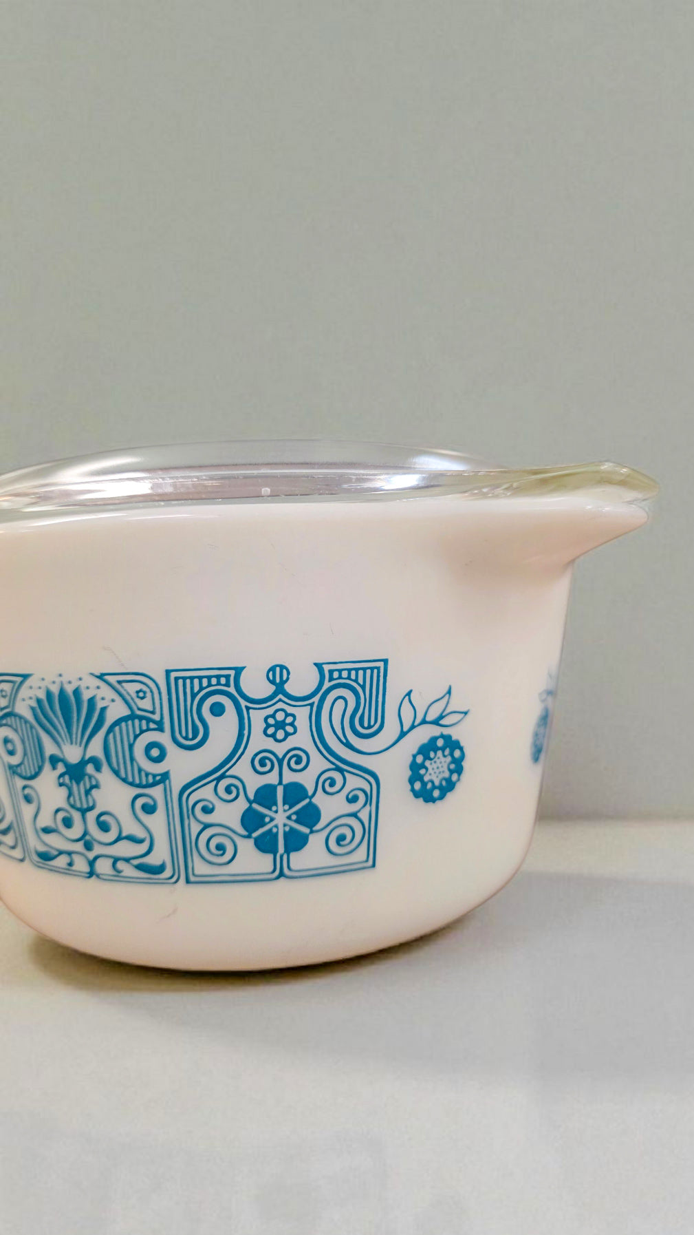 Vintage Pyrex “Blue Horizon” Casserole – With Lid
