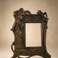 Antique Art Nouveau Figural Lady Picture Frame with Ivy Motif