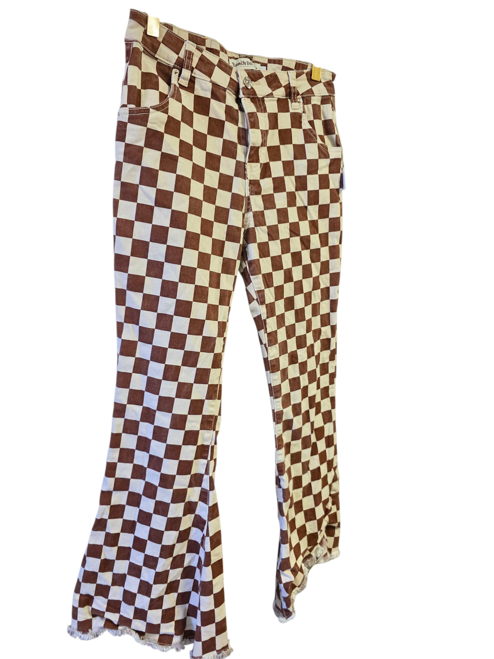 Checkered Jeans
