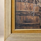 Vintage Western Cowboy & Horse Framed Canvas Print - 22" W x 26" L