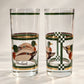 Pair of Vintage Libbey Mallard Duck Highball Glasses