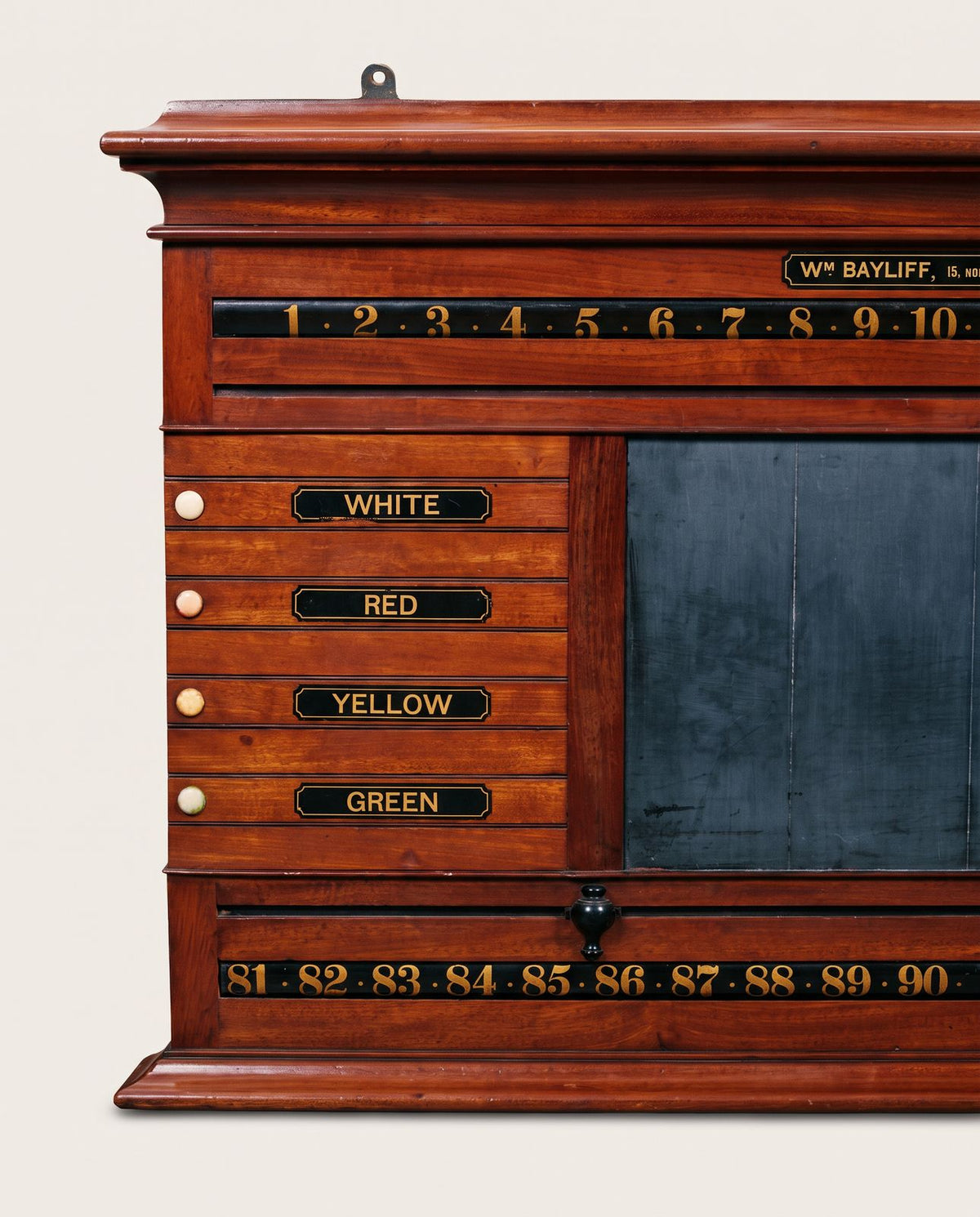 Circa 1900 Wm. Bayliff Liverpool Billiards & Snooker Scoreboard