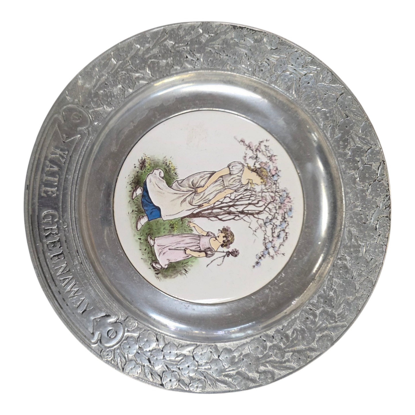 Kate Greenway Pewter Plate
