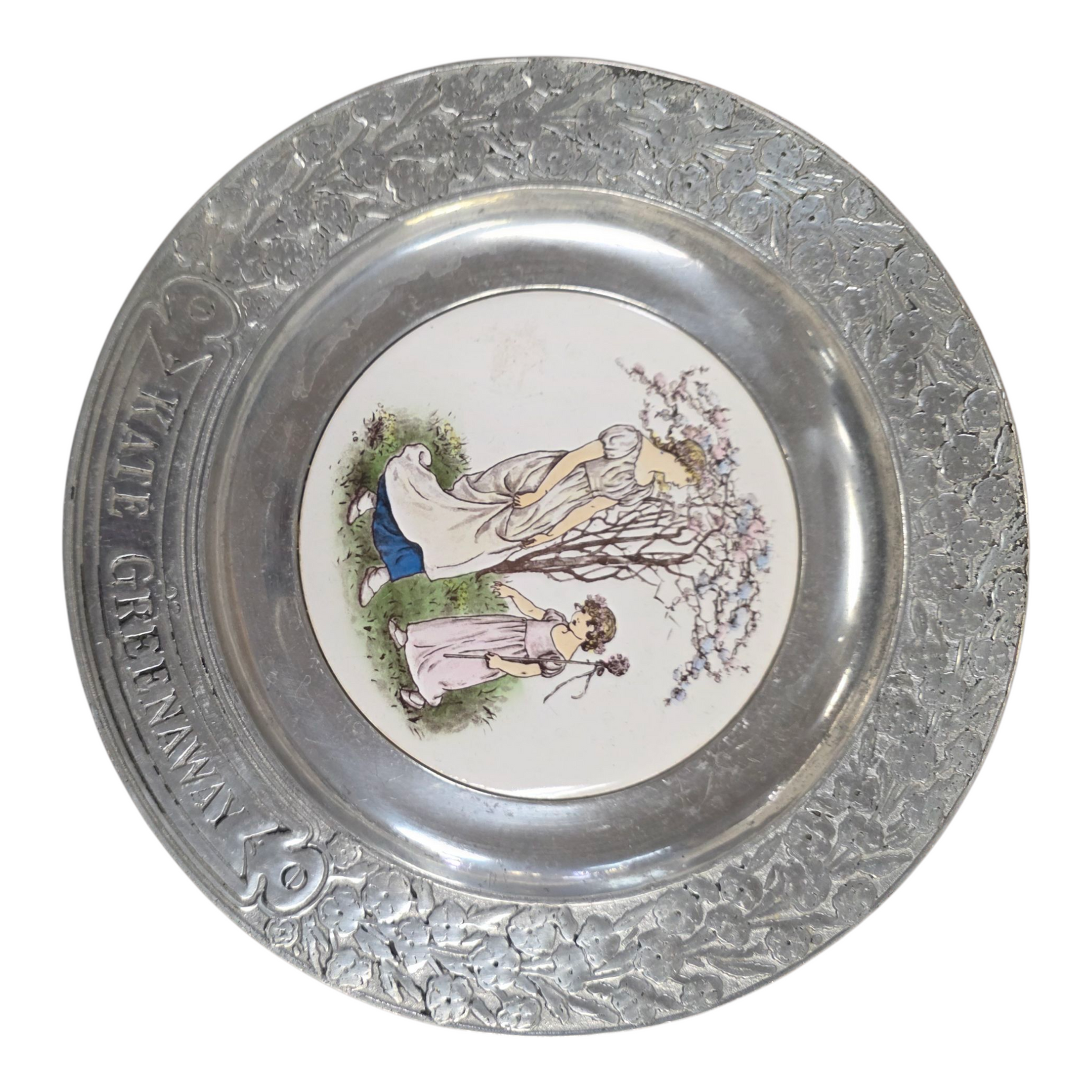 Kate Greenway Pewter Plate