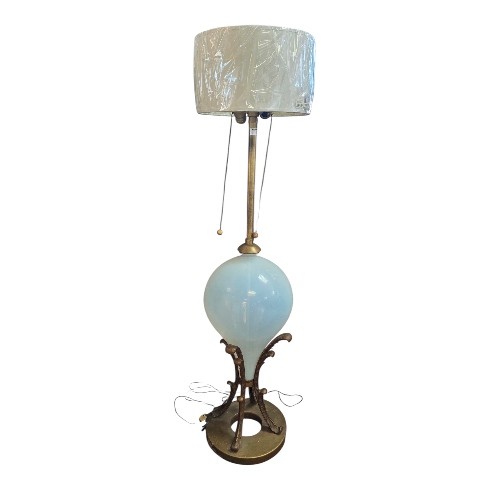 1940's Hollywood Regency Opalescent Lamp