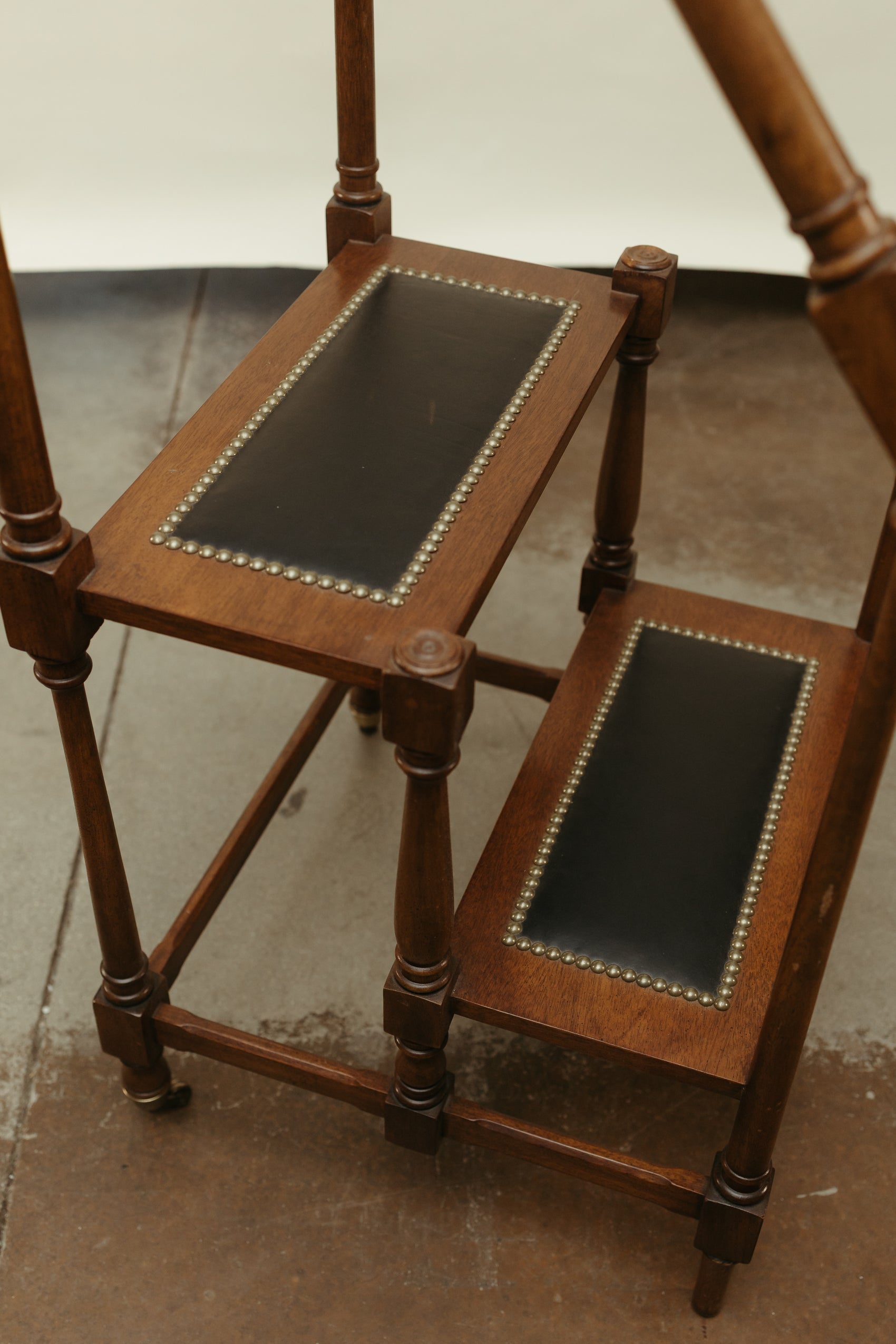 Wood Library Step Stand